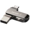 Flash USB Lexar JumpDrive D400 Dual, 128GB USB 3.1 - USB-C - šedý