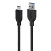 Kabel Genius USB / USB-C, 3A, QC 3.0, 1m - černý