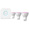 Startovací sada Philips Hue 5,7W, GU10, White and Color Ambiance, 3ks + Bridge