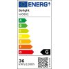 Stropní svítidlo Solight 3000 lm, 40 W, 45 cm, s dálkovým ovládáním - dřevo