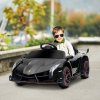 HOMCOM dětské elektrické auto Lambo 12V, černé