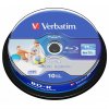 Disk Verbatim BD-R SL 25GB, 6x, Printable 10-cake