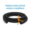 Hadice v metráži O 5/4" (32 mm) - díl 1 m černá