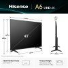 Televizor HISENSE 43A6Q LED