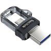 Flash USB SanDisk Ultra Dual m3.0 64GB OTG MicroUSB - USB 3.0 - černý