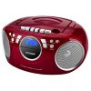 Radiomagnetofon s CD Hyundai TRC 788 AU3RS, červená/stříbrná