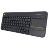 Klávesnice Logitech Wireless K400 Plus, CZ/SK - černá