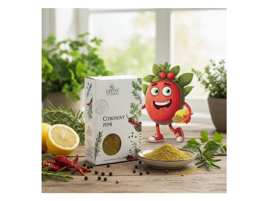 Pepř citrónový 60 g GREŠÍK Dobré koření