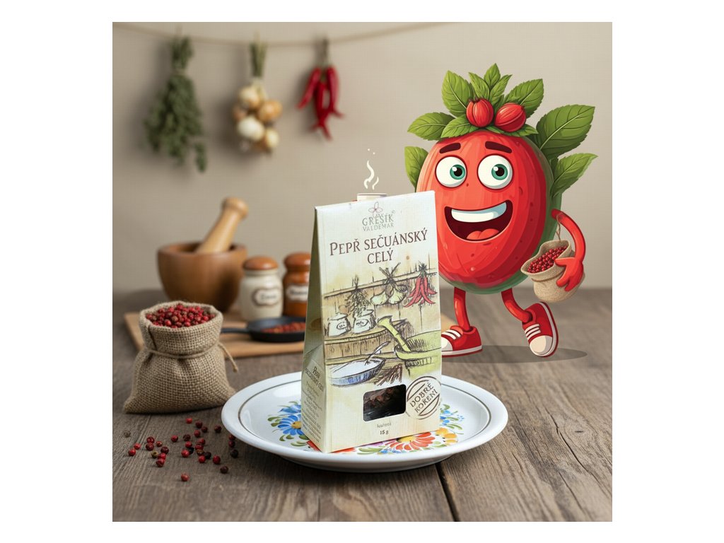 Pepř sečuánský celý 15 g GREŠÍK Dobré koření