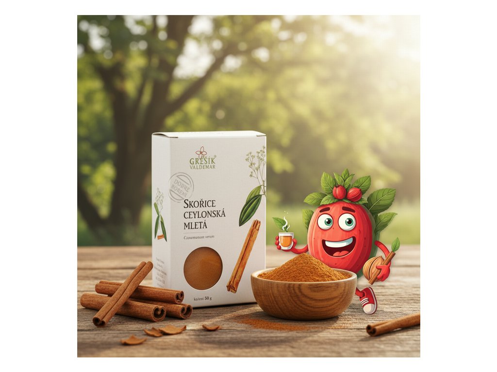Skořice ceylonská mletá 50 g GREŠÍK Dobré koření