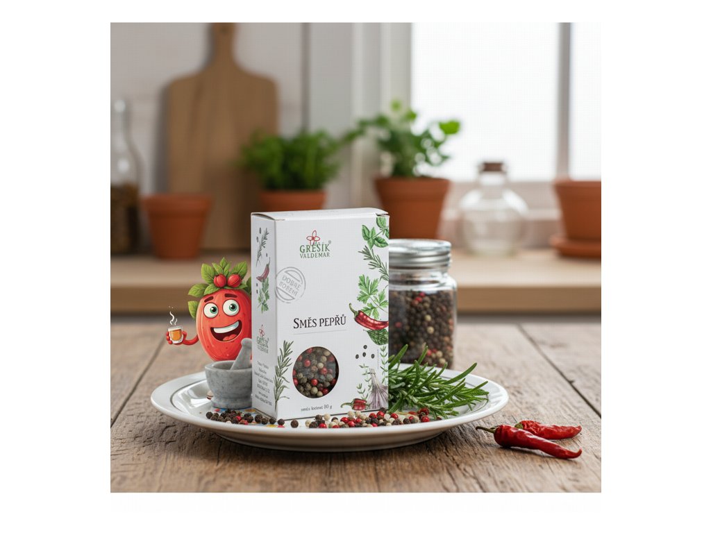 Směs pepřů 50 g GREŠÍK Dobré koření