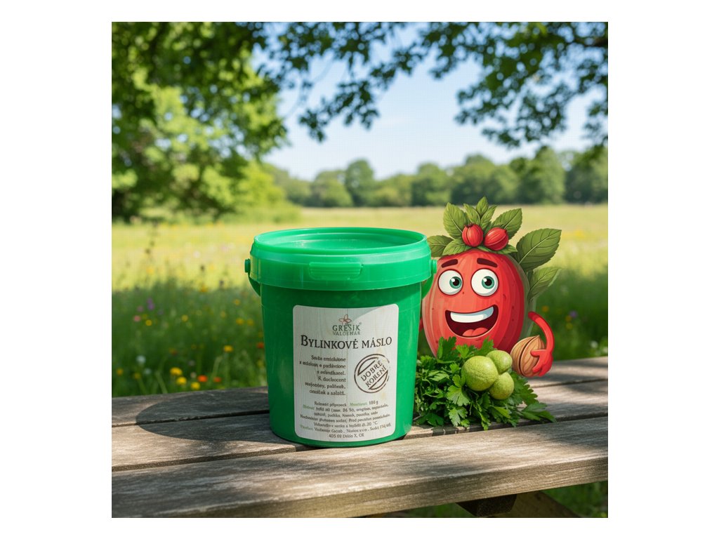 Bylinkové máslo 180 g KBELÍČEK GREŠÍK Dobré koření