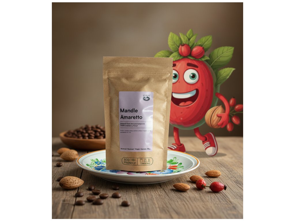 Mandle Amaretto 150 g káva,aromatizovaná,mletá Oxalis