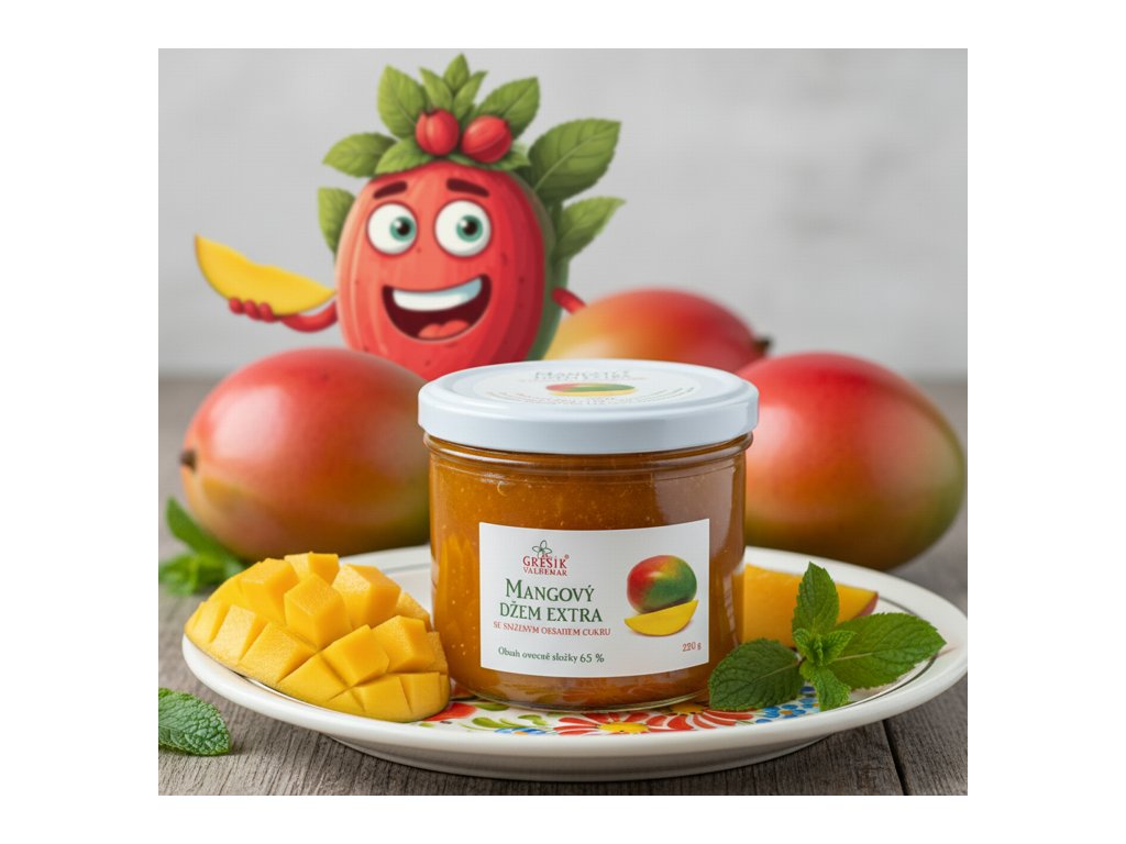 Džem Mangový extra Speciální 220 g GREŠÍK