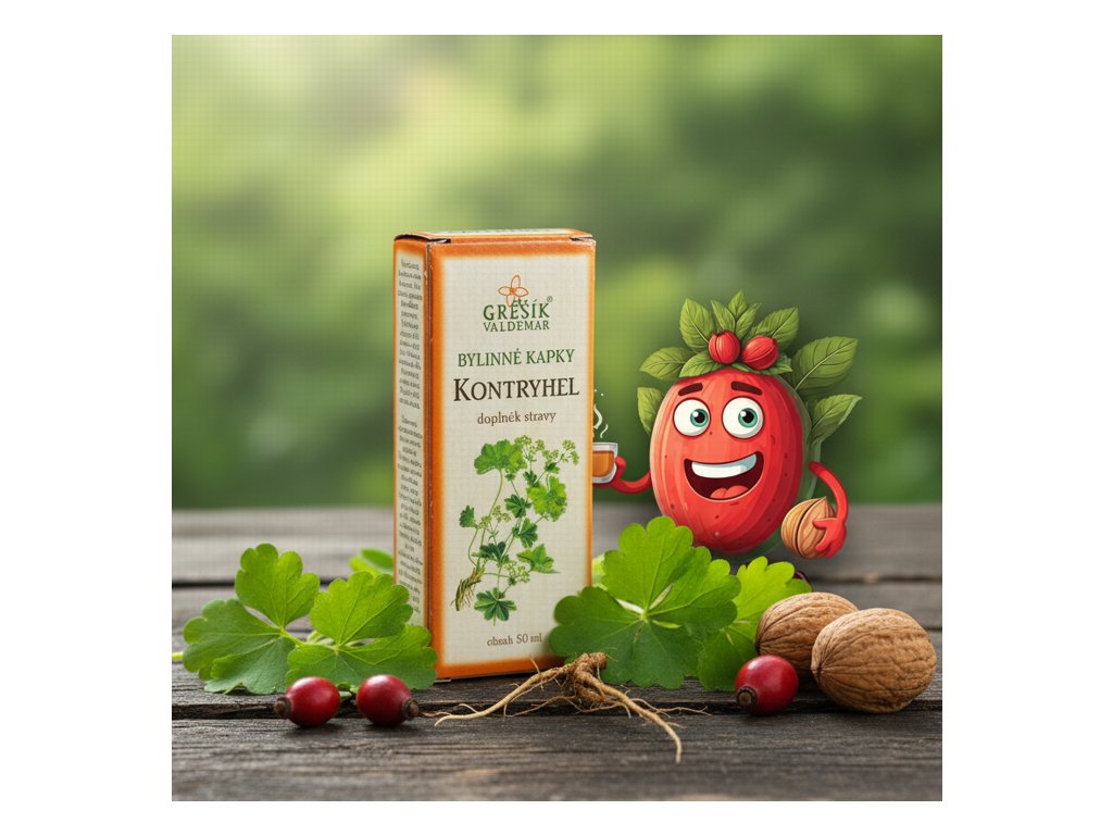 Kontryhel kapky 50 ml GREŠÍK Z 35 líh, Bylinné kapky