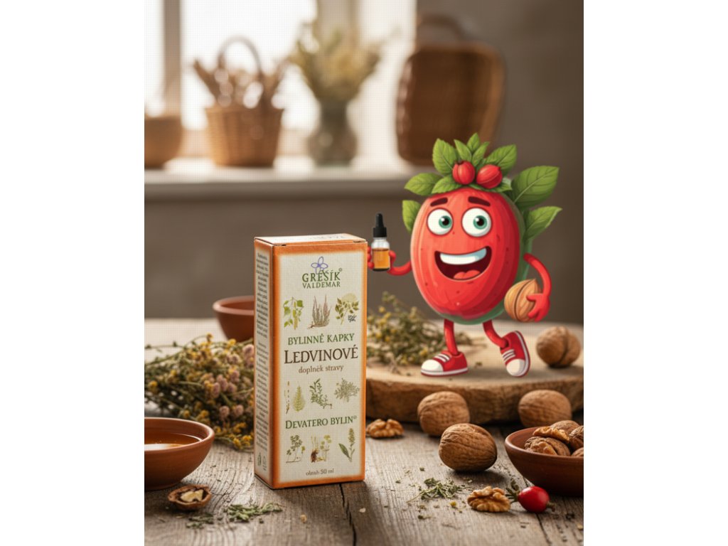 Ledvinové kapky 50 ml GREŠÍK Z 35 líh, Devatero bylin kapky
