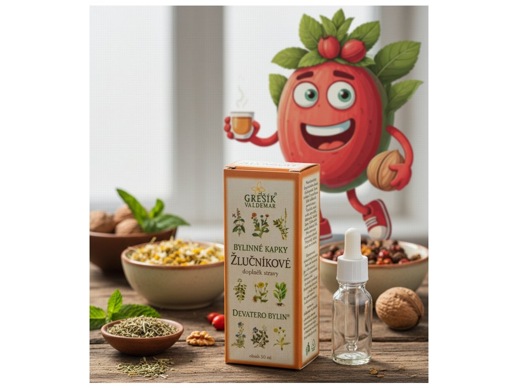 Žlučníkové kapky 50 ml GREŠÍK Z 40 líh, Devatero bylin kapky