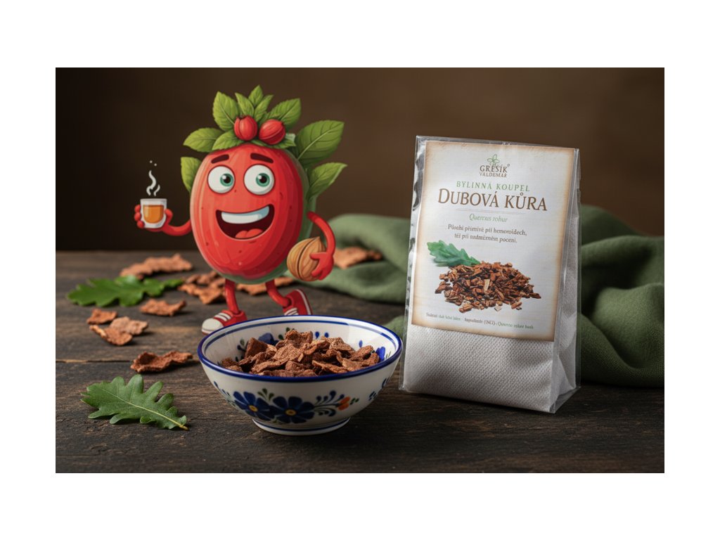 Dubová kůra koupel 20 g GREŠÍK, Bylinná koupel