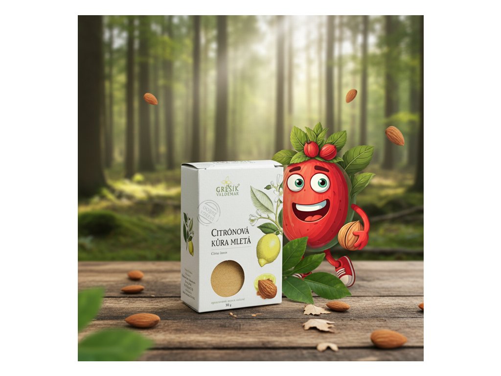 Citrónová kůra mletá 30 g GREŠÍK Dobré koření