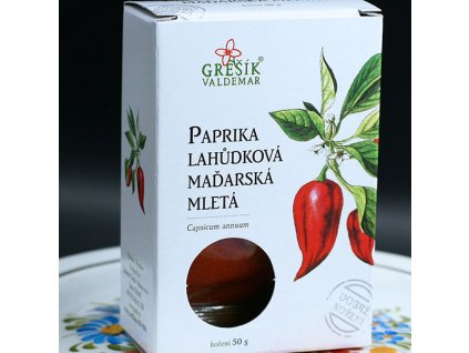 Paprika lahůdková maďarská mletá 50 g GREŠÍK Dobré koření a ebyliny.cz