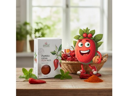 Paprika uzená PÁLIVÁ mletá 40 g GREŠÍK Dobré koření