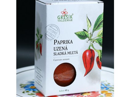 Paprika uzená sladká mletá 40 g GREŠÍK Dobré koření a ebyliny.cz