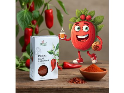 Paprika uzená sladká mletá 40 g GREŠÍK Dobré koření
