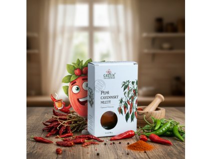 Pepř cayennský mletý 40 g GREŠÍK Dobré koření