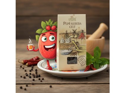 Pepř kubeba celý 15 g GREŠÍK Dobré koření