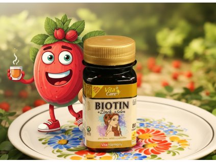 Biotin + Zinek + Selen (80 tbl.) + 7 tablet zdarma