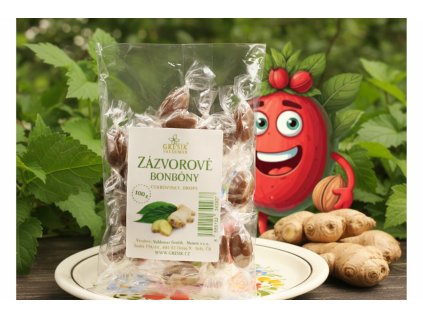 Zázvorové bonbóny 100 g GREŠÍK