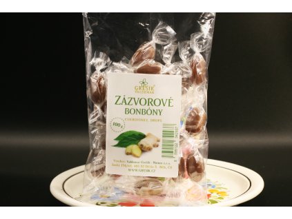 Zázvorové bonbóny 100 g GREŠÍK ebyliny.cz