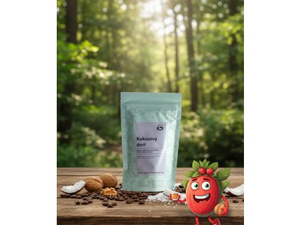 Kokosový dort 150 g káva,aromatizovaná,mletá Oxalis
