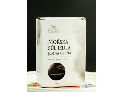 Sůl Mořská jedlá jemná uzená 100 g GREŠÍK