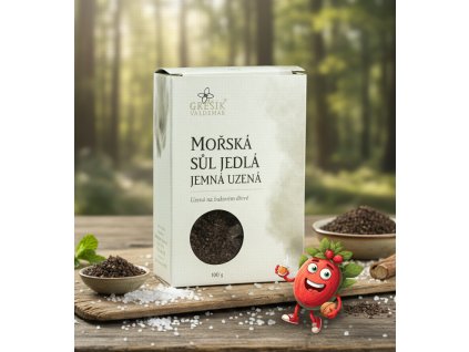 Sůl Mořská jedlá jemná uzená 100 g GREŠÍK
