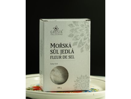 Sůl Mořská jedlá Fleur de sel 100 g GREŠÍK