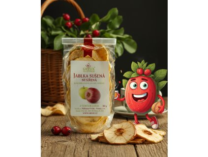 Jablka sušená nesířená 50 g GREŠÍK Sušené ovoce
