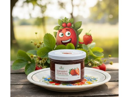 Džem jahodový extra Speciální 200 g GREŠÍK