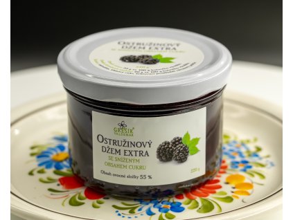 Džem Ostružinový extra Se sníženým obsahem cukru 220 g GREŠÍK