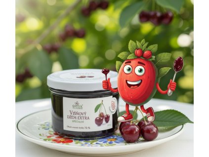 Džem Višňový extra Méně sladký 215 g GREŠÍK
