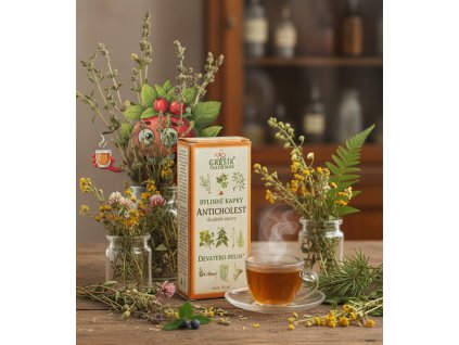 Anticholest kapky 50 ml GREŠÍK Z 40 líh, Devatero bylin kapky