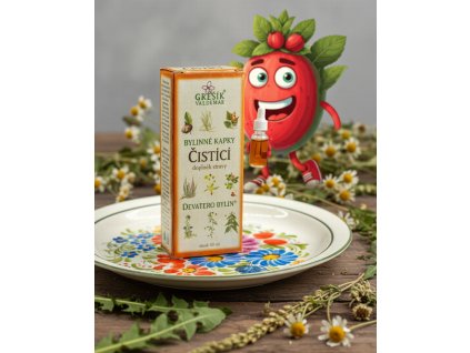 Čistící kapky 50 ml GREŠÍK Z 35 líh, Devatero bylin kapky