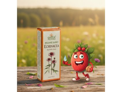 Echinacea kapky 50 ml GREŠÍK Z 40% líh, Bylinné kapky
