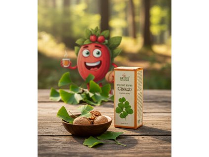 Ginkgo kapky 50 ml GREŠÍK Z 40 líh, Bylinné kapky