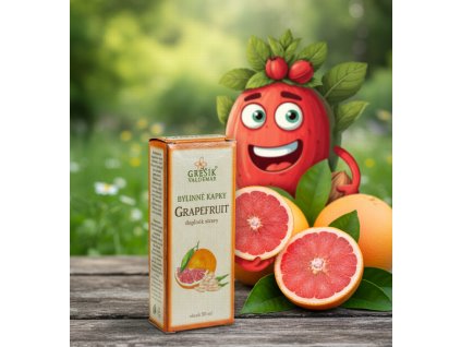 Grapefruit kapky 50 ml GREŠÍK Z 35 líh, Bylinné kapky