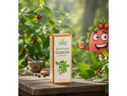 Guarana kapky 50 ml GREŠÍK Z 40 líh, Bylinné kapky