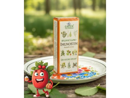 Imunostim kapky 50 ml GREŠÍK Z 40 líh, Devatero bylin kapky