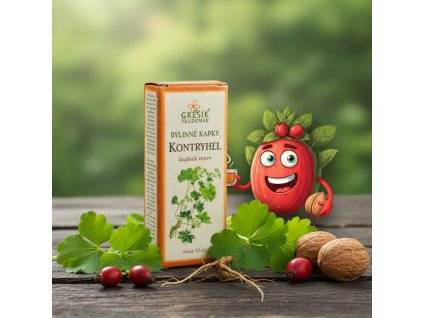 Kontryhel kapky 50 ml GREŠÍK Z 35 líh, Bylinné kapky
