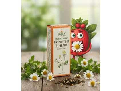 Kopretina řimbaba kapky 50 ml GREŠÍK Z 40 líh, Bylinné kapky