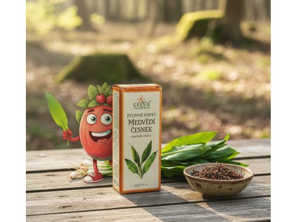 Medvědí česnek kapky 50 ml GREŠÍK Z 35 líh, Bylinné kapky